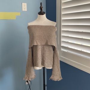 Stella McCartney Wool and Silk off-shoulder sweater
